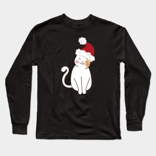 Cat santa Long Sleeve T-Shirt